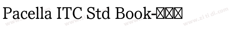 Pacella ITC Std Book字体转换